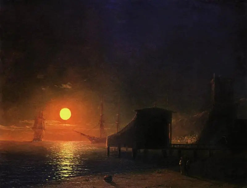 Feodosia. Nuit de lune - Ivan Aïvazovski image 1 reproduction réalisée par Alpha Reproduction