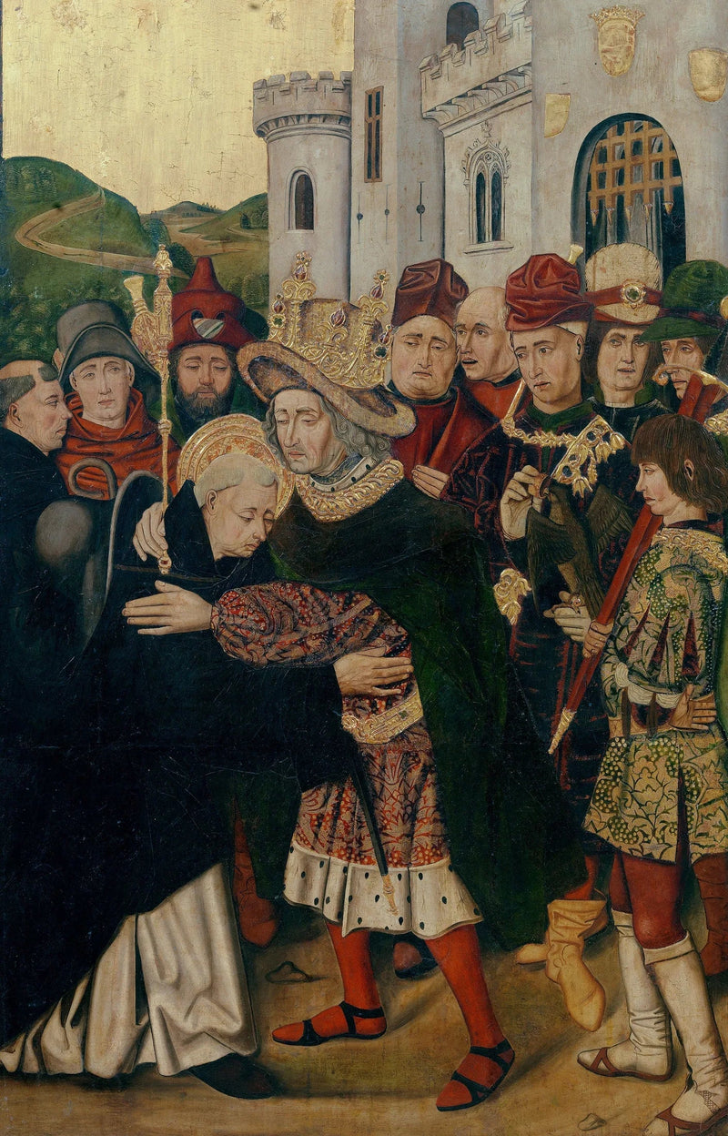 Ferdinand I. von Kastilien empfängt den heiligen Dominikus von Silos - Bartolomé Bermejo