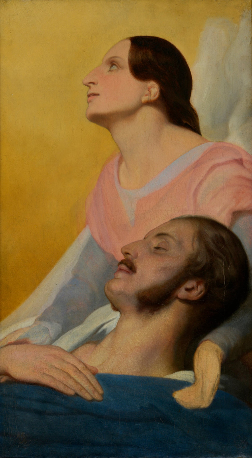 Ferdinand Philippe, duc d'Orléans, jusqu'à son lit de mort - Ary Scheffer image 1 tableau peint à l’huile sur toile
