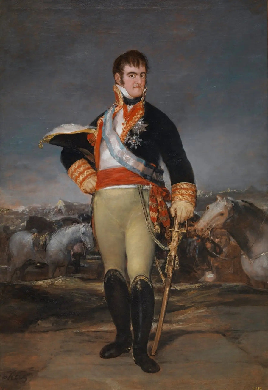 Ferdinand VII in einem Lager - Francisco de Goya