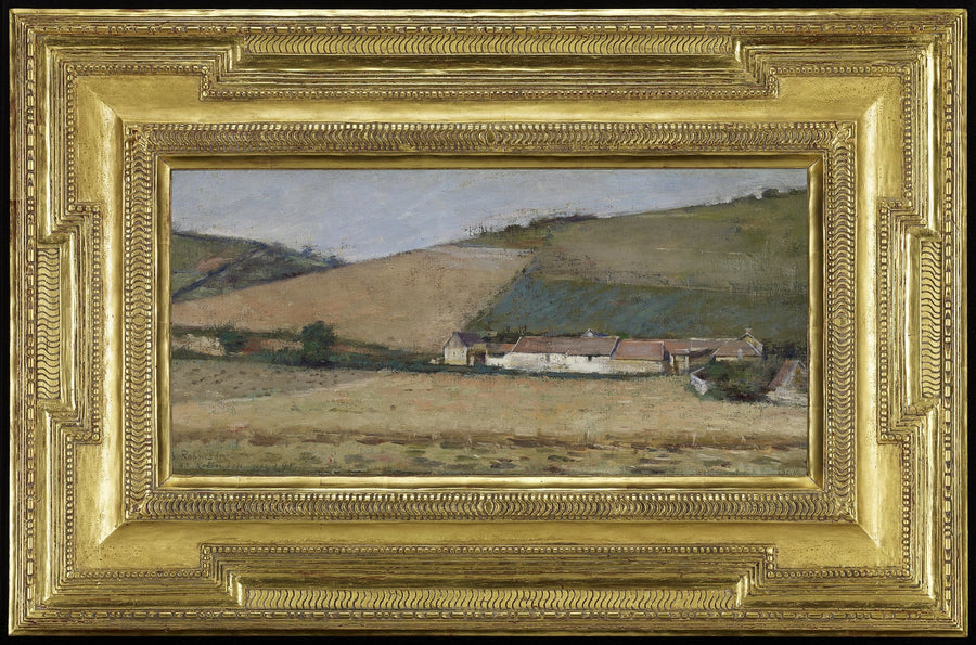 Bauernhof inmitten der Hügel, Giverny - Theodore Robinson