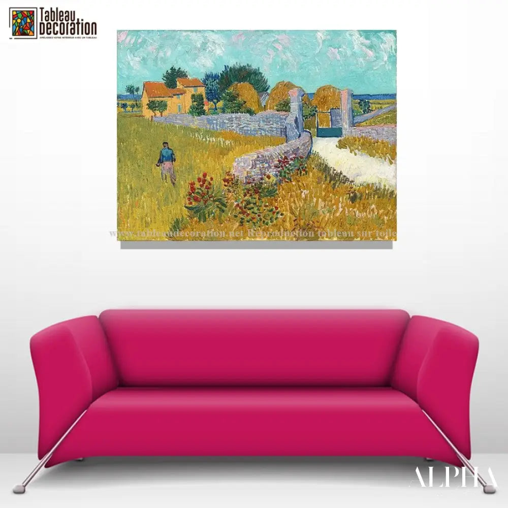 Ferme en Provence - Van Gogh - Reproductions de tableaux et peintures haut de gamme