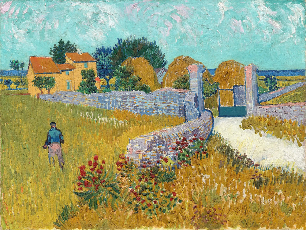 Ferme en Provence - Vincent van Gogh image 1 copie de tableau peinte à la main