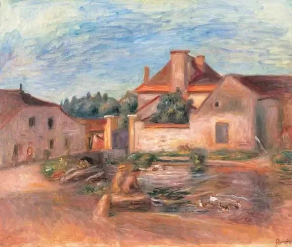 Der Bauernhof von Essoyes - Pierre-Auguste Renoir