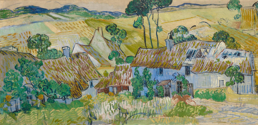 Häuser auf einem Hügel - Vincent van Gogh
