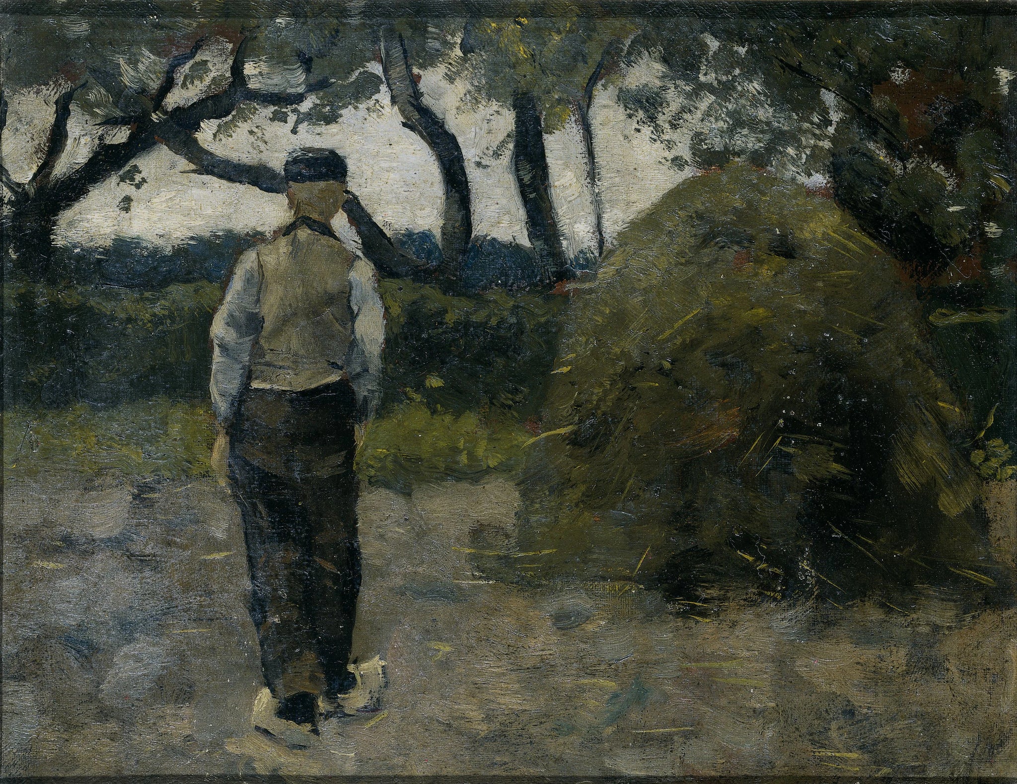 Fermier avec une botte de foin (1889) - Richard Roland Holst