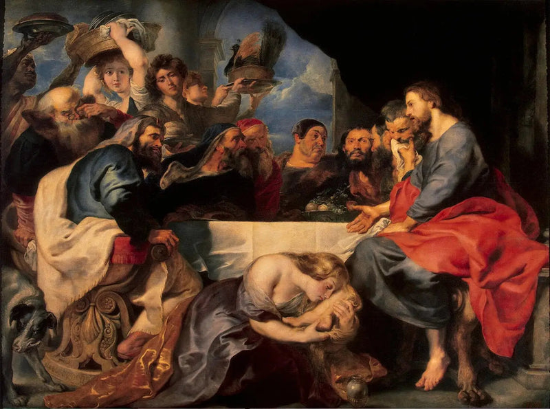 Festmahl im Haus des Pharisäers Simon - Peter Paul Rubens