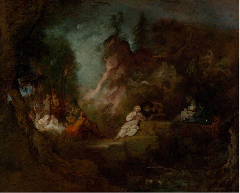 Festlichkeiten zu Ehren des Pan - Antoine Watteau