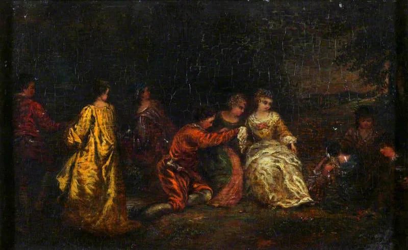 Festliches Fest - Antoine Watteau