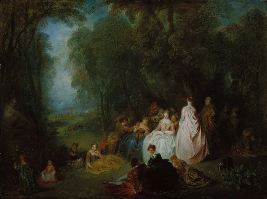 Festliches Fest - Antoine Watteau