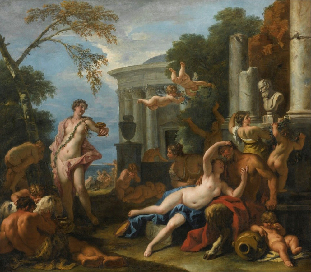 Fête de Silène (collection privée) - Sebastiano Ricci image 1 reproduction réalisée par Alpha Reproduction