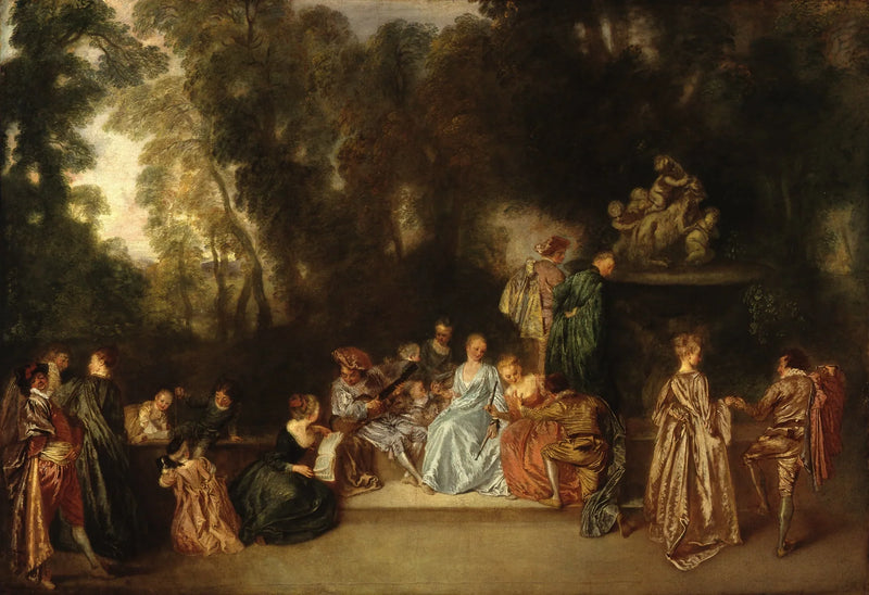 Fest im Freien - Antoine Watteau