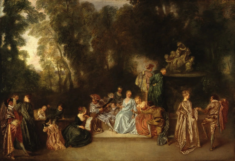 Fest im Freien - Antoine Watteau