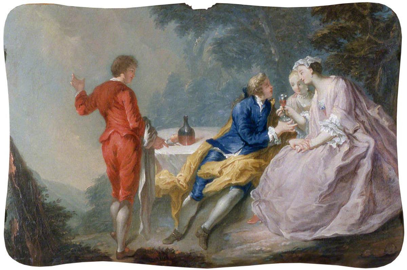 Festliche Gesellschaft: Gesprächsstück - Antoine Watteau