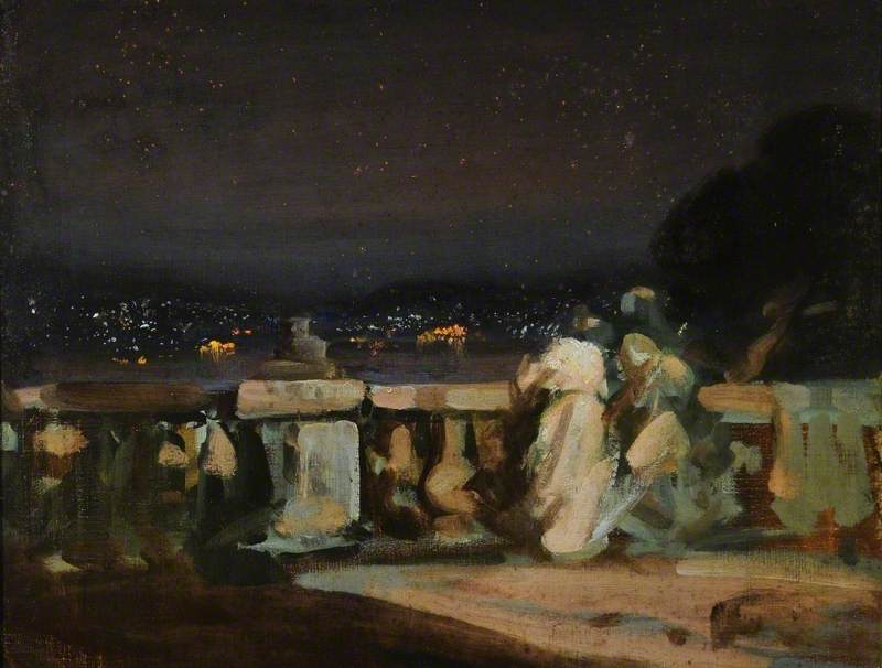 Feuerwerk in Saint-Cloud, Frankreich - Charles Conder
