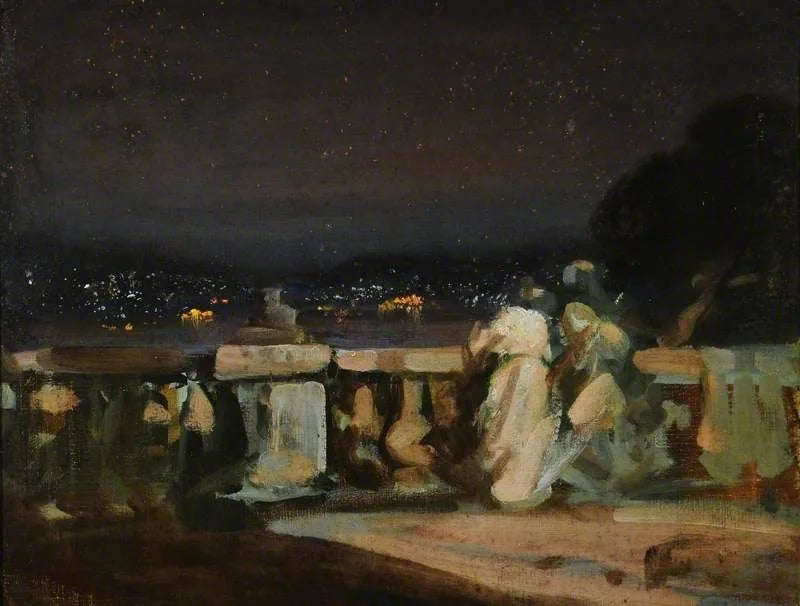 Feuerwerk in Saint-Cloud, Frankreich - Charles Conder