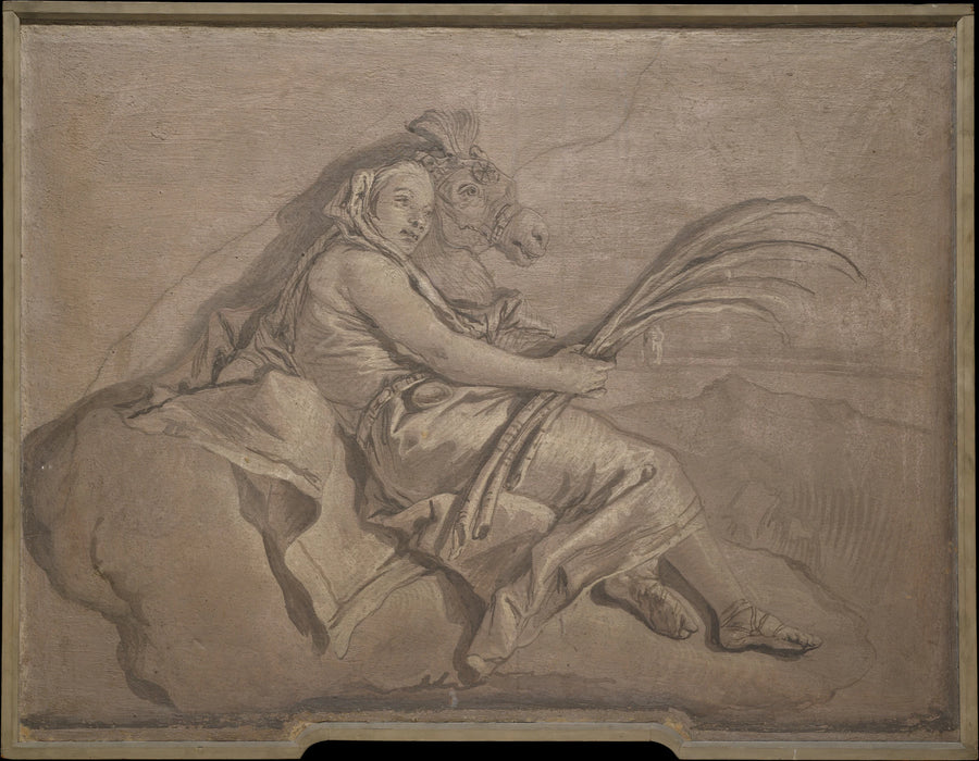 Figure allégorique représentant l'Asie - Giovanni Domenico Tiepolo