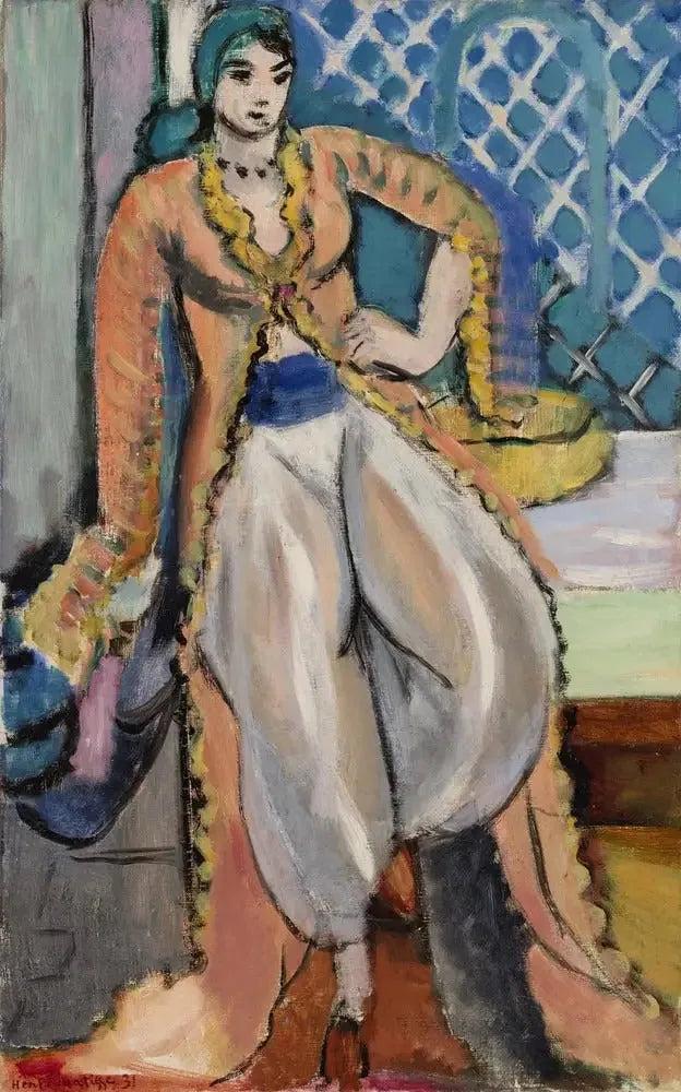 Figur mit persischem Kleid (Figur in persischem Kleid) - Henri Matisse