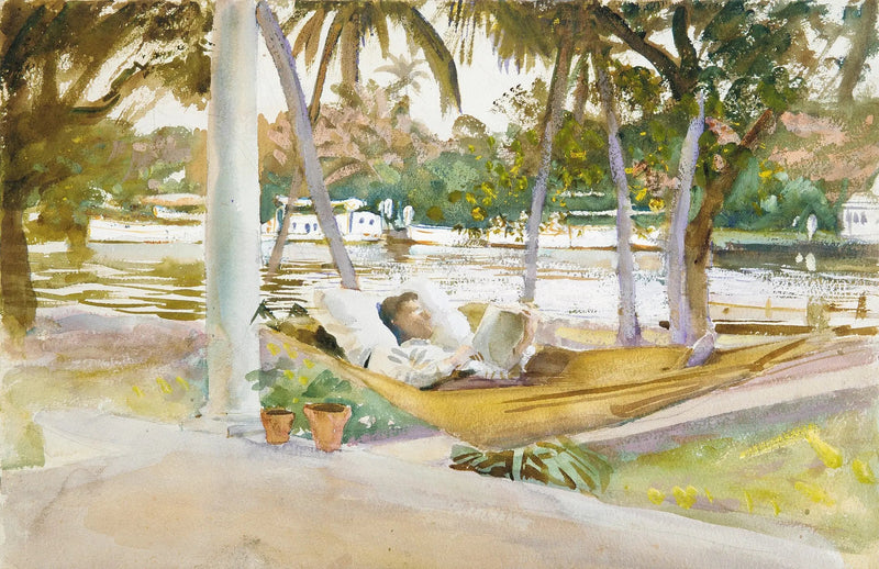 Figur in einer Hängematte, Florida - John Singer Sargent