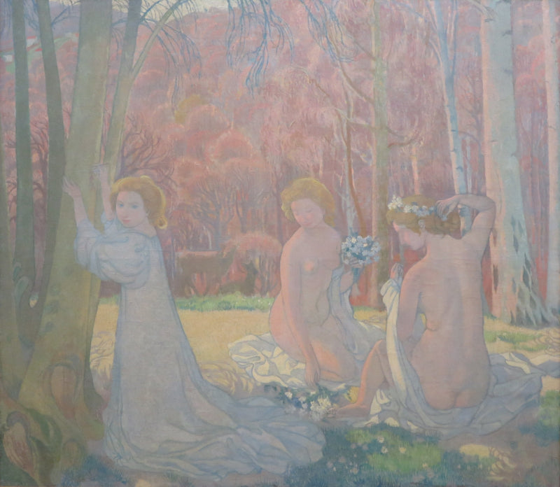 Figuren in einer Frühlingslandschaft (Heiliger Hain) - Maurice Denis