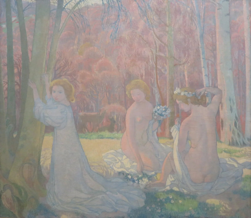 Figuren in einer Frühlingslandschaft (Heiliger Hain) - Maurice Denis