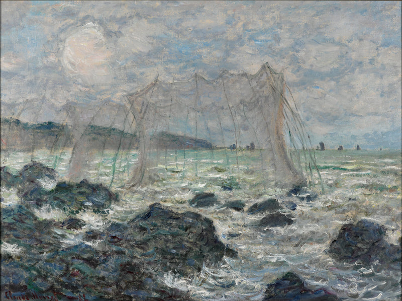 Fischernetze in Pourville W768 - Claude Monet