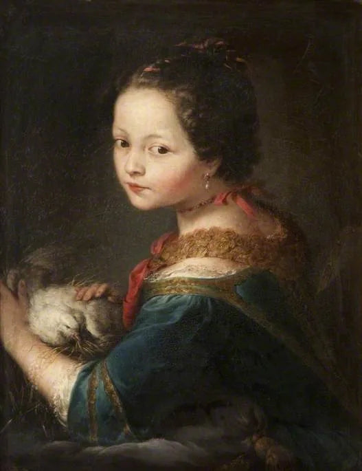 Mädchen mit Taube - Anton Raphael Mengs