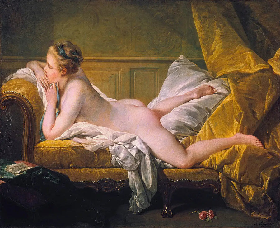 Liegendes Mädchen - François Boucher