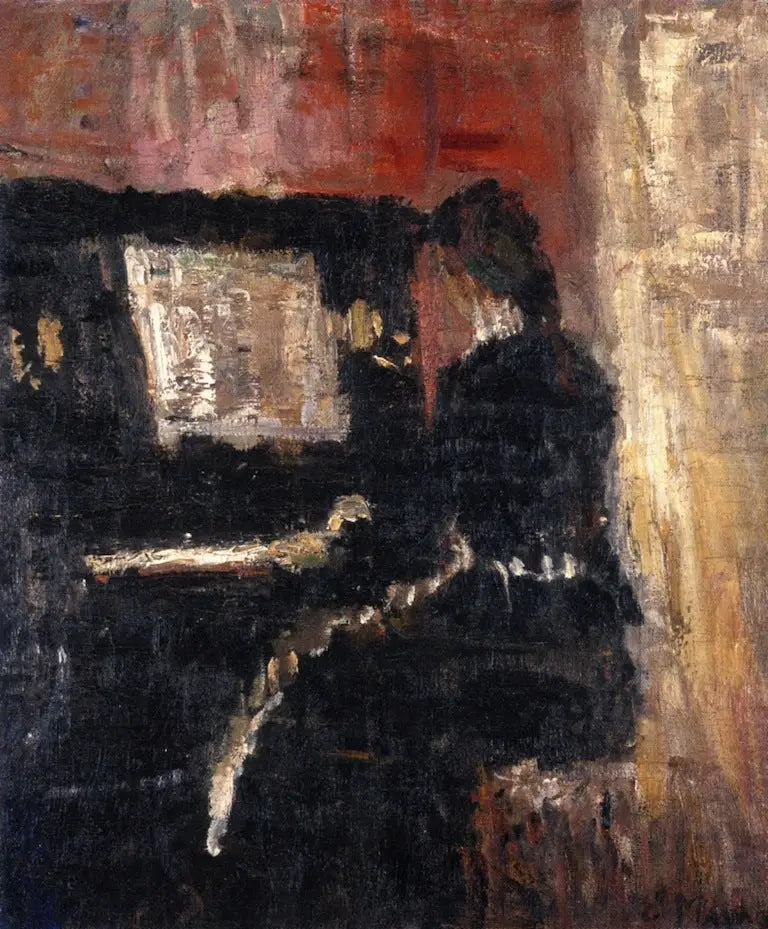 Mädchen am Klavier - Edvard Munch