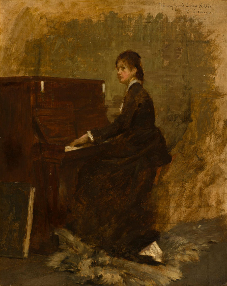 Mädchen am Klavier - Theodore Robinson