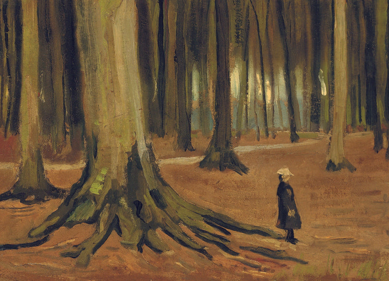 Mädchen im Wald - Vincent van Gogh