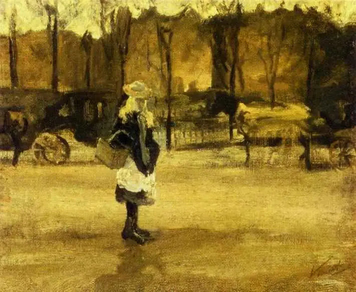 Mädchen auf der Straße - Vincent van Gogh