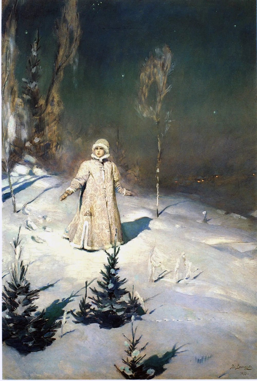 Fille de neige - Viktor Vasnetsov image 1 copie de tableau peinte à la main