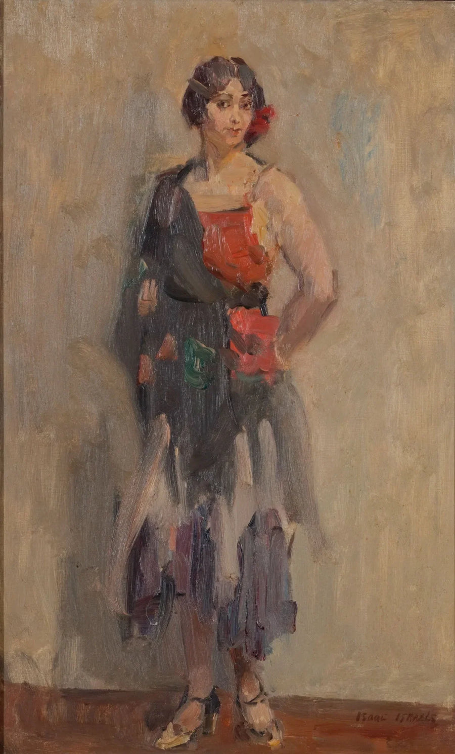 Mädchen steht - Isaac Israel
