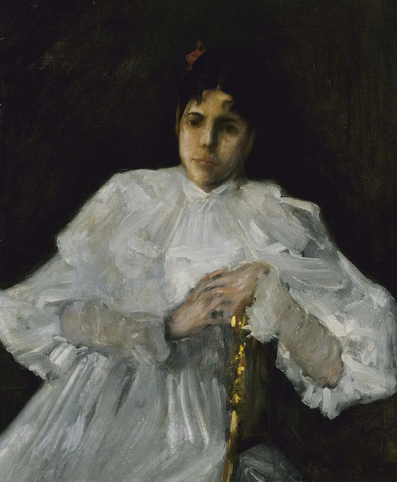 Mädchen in Weiß - William Merritt Chase