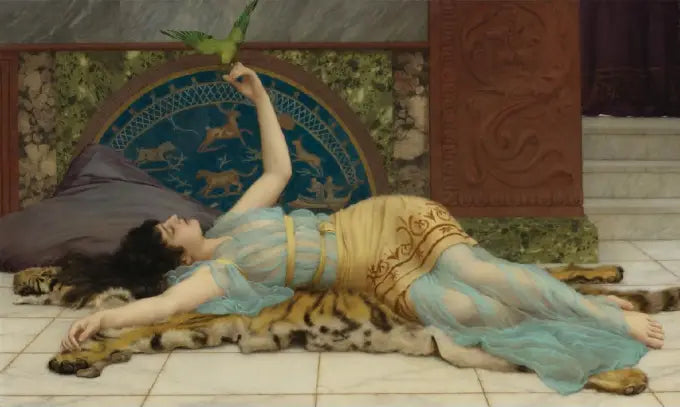 Mädchen in Blau - John William Godward