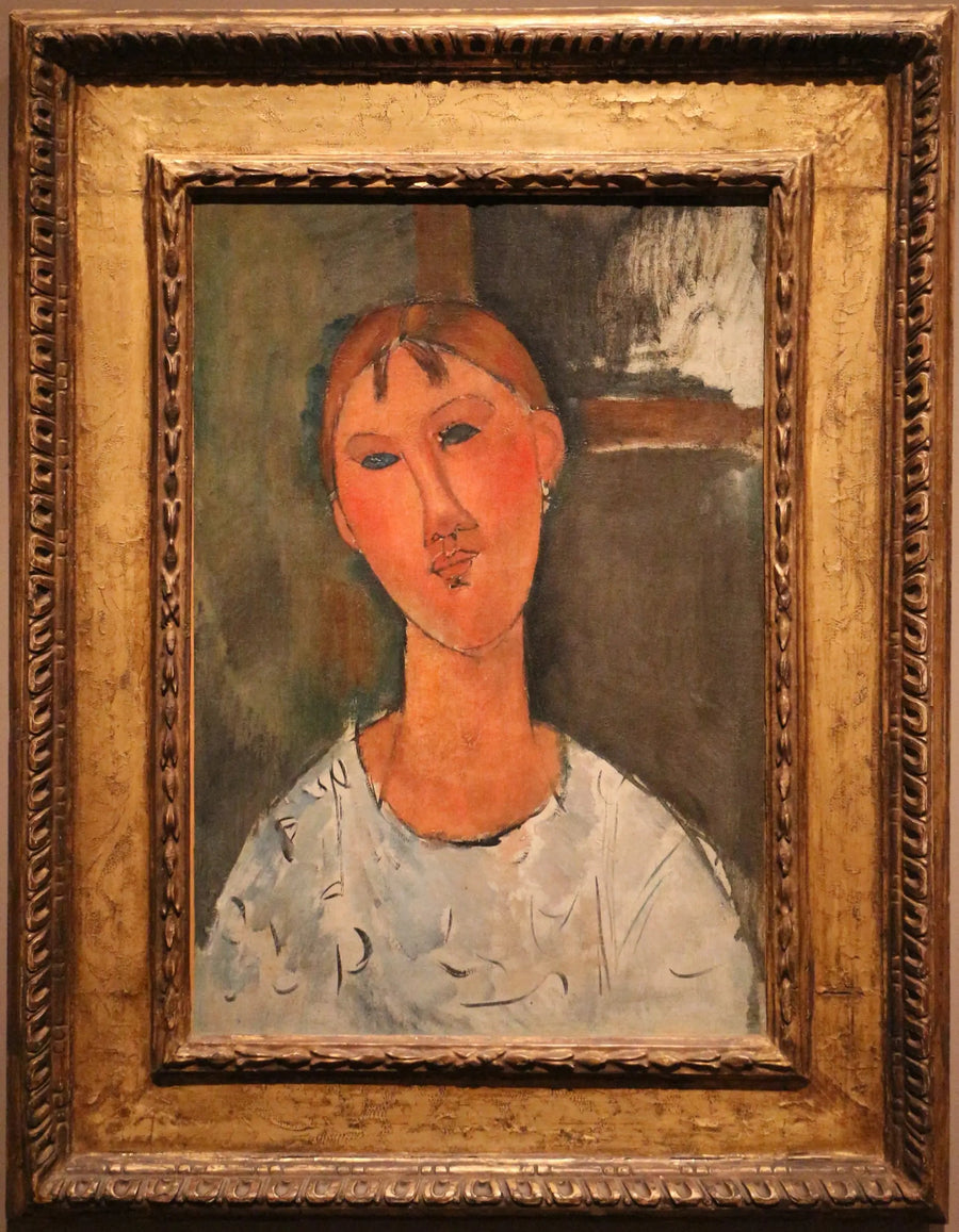 Mädchen im weißen Hemd - Amedeo Modigliani