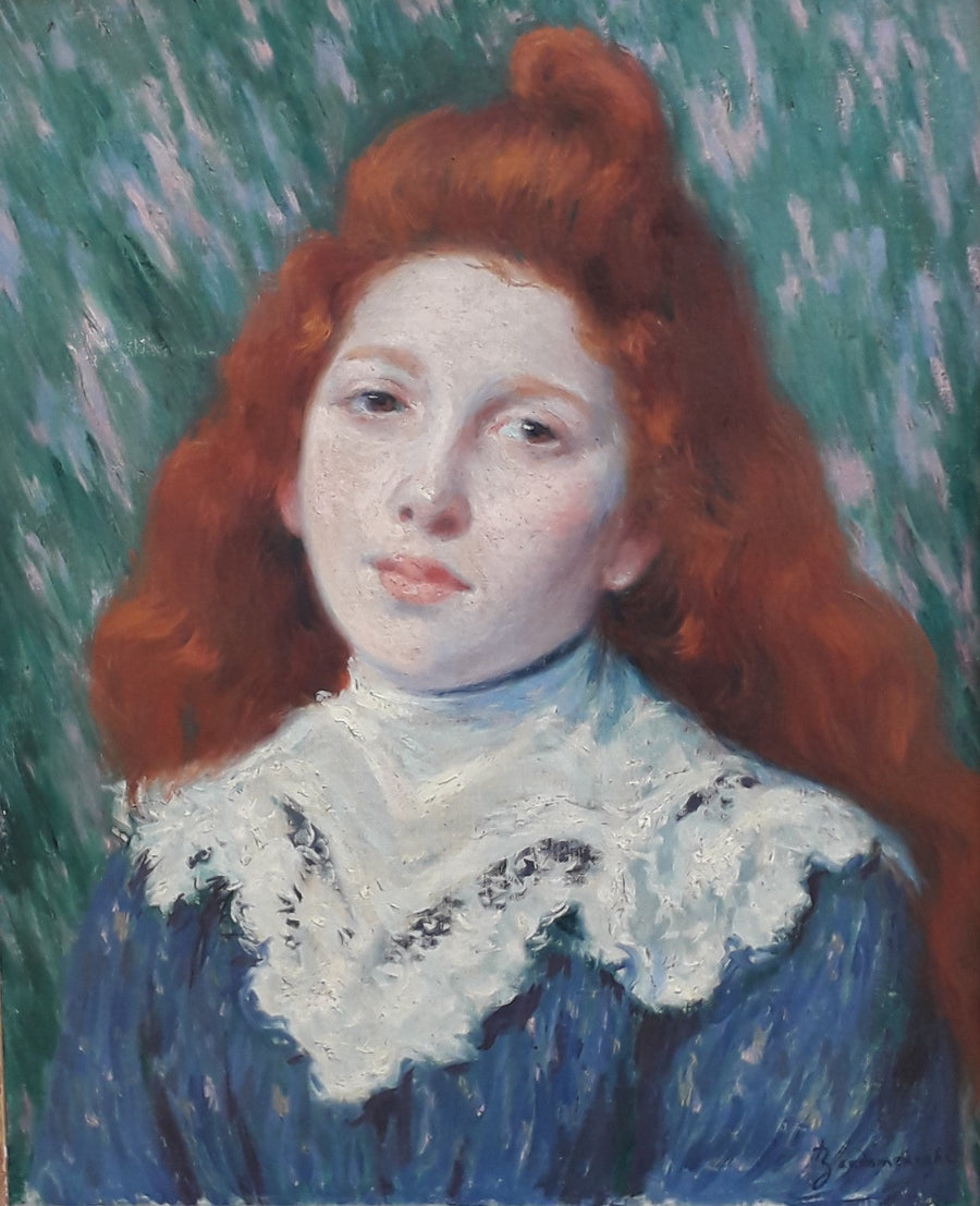 Mädchen in weißem Kleid - Federico Zandomeneghi