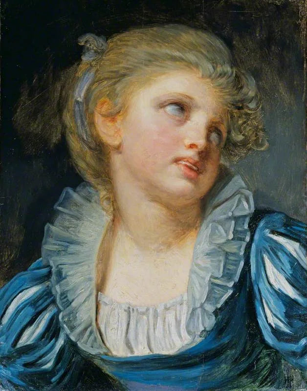 Mädchen in blauem Kleid - Jean-Baptiste Greuze