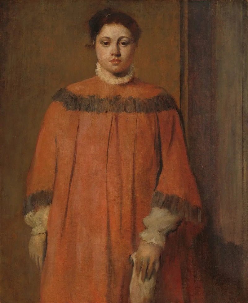 Mädchen in Rot - Edgar Degas