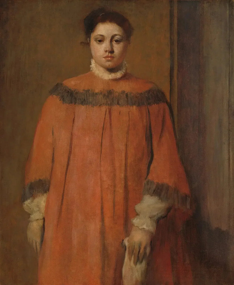 Mädchen in Rot - Edgar Degas