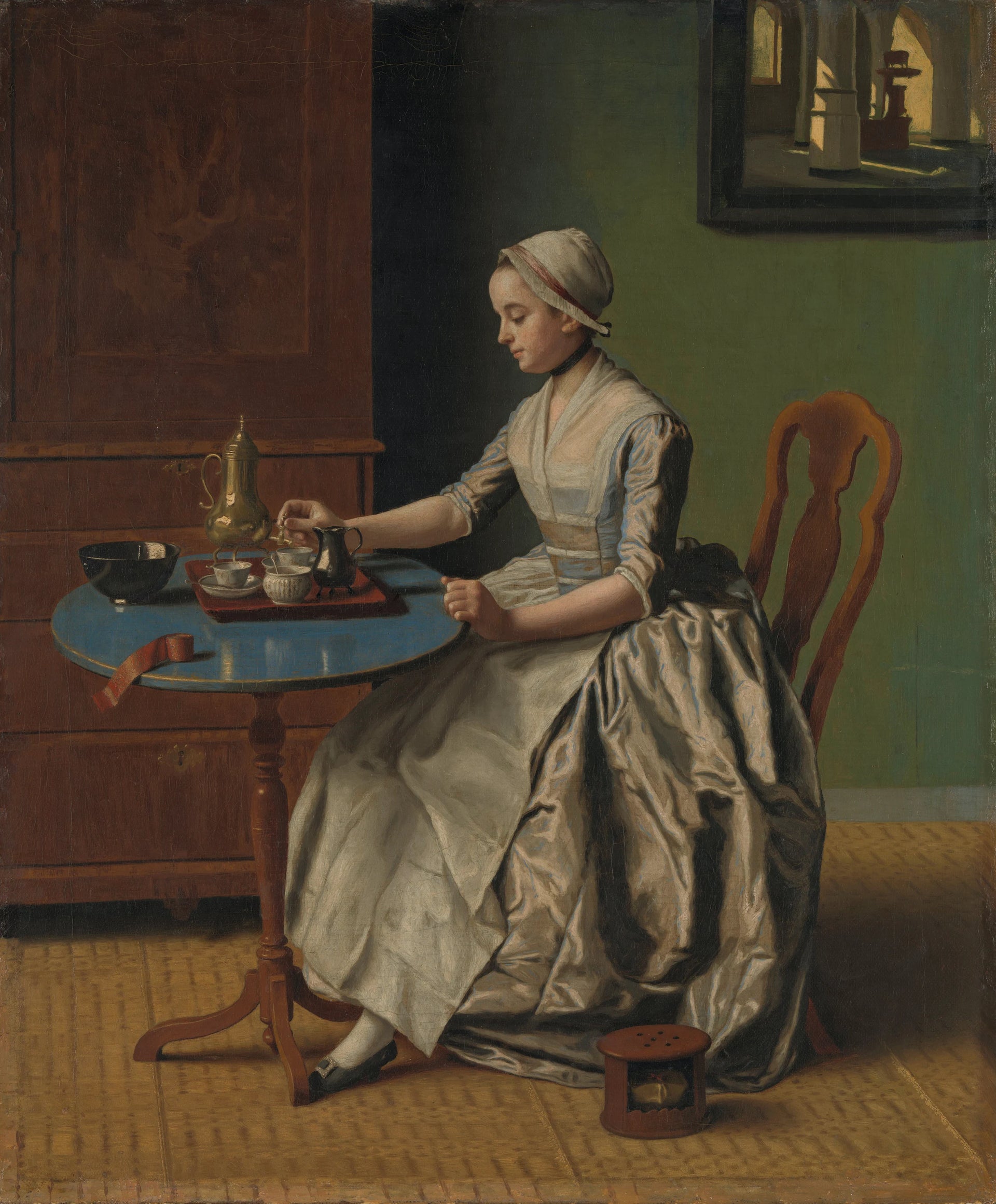 Fille hollandaise prenant son petit déjeuner - Jean-Étienne Liotard
