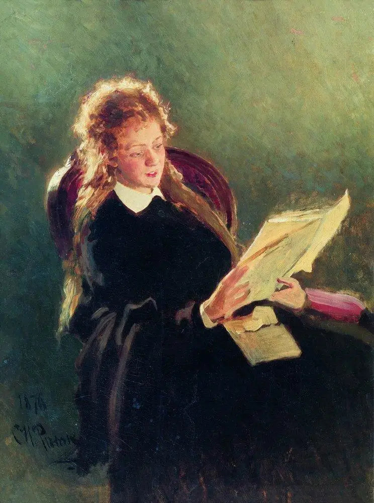 Mädchen liest - Ilya Repin