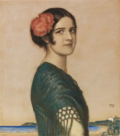 Tochter Mary auf Spanisch - Franz von Stuck
