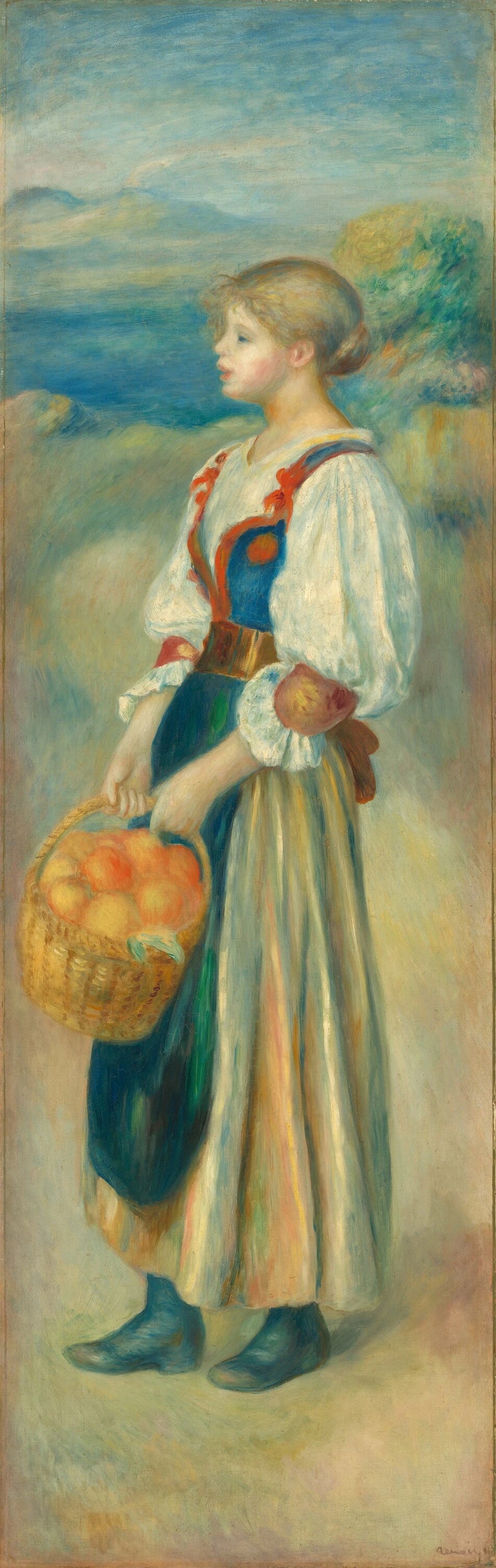 Die Orangenverkäuferin - Pierre-Auguste Renoir