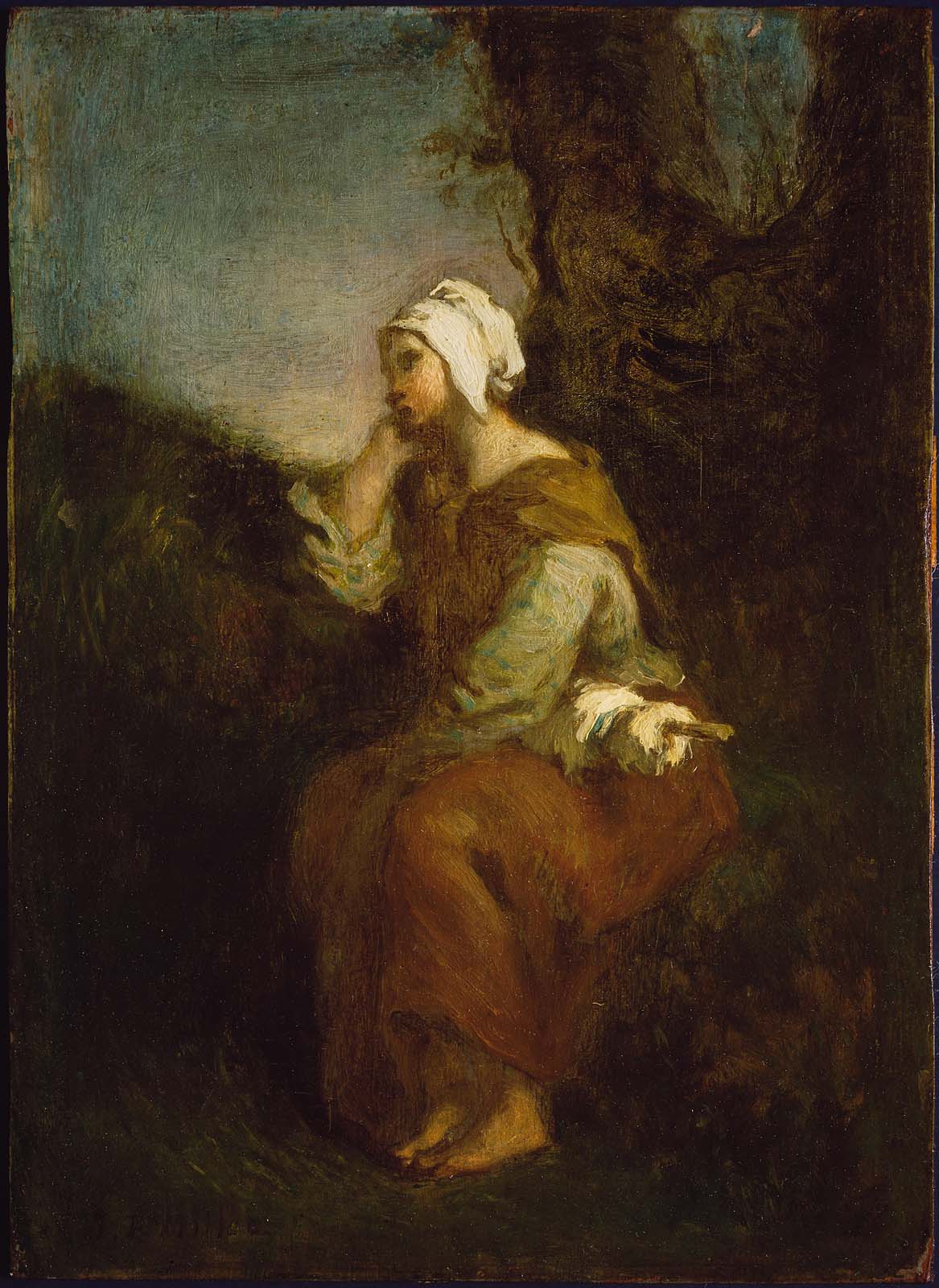 Ländliche Mädchen beim Träumen - Jean-François Millet