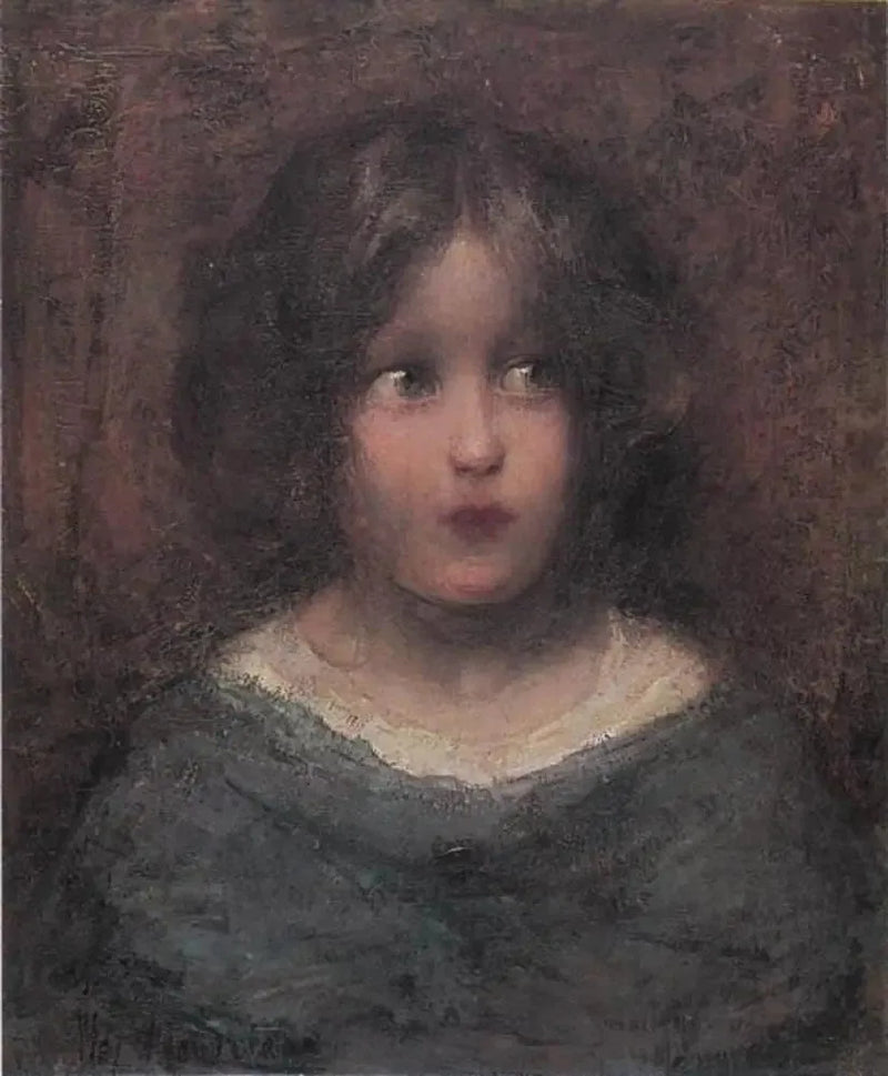 Mädchen schaut nach links - Piet Mondrian