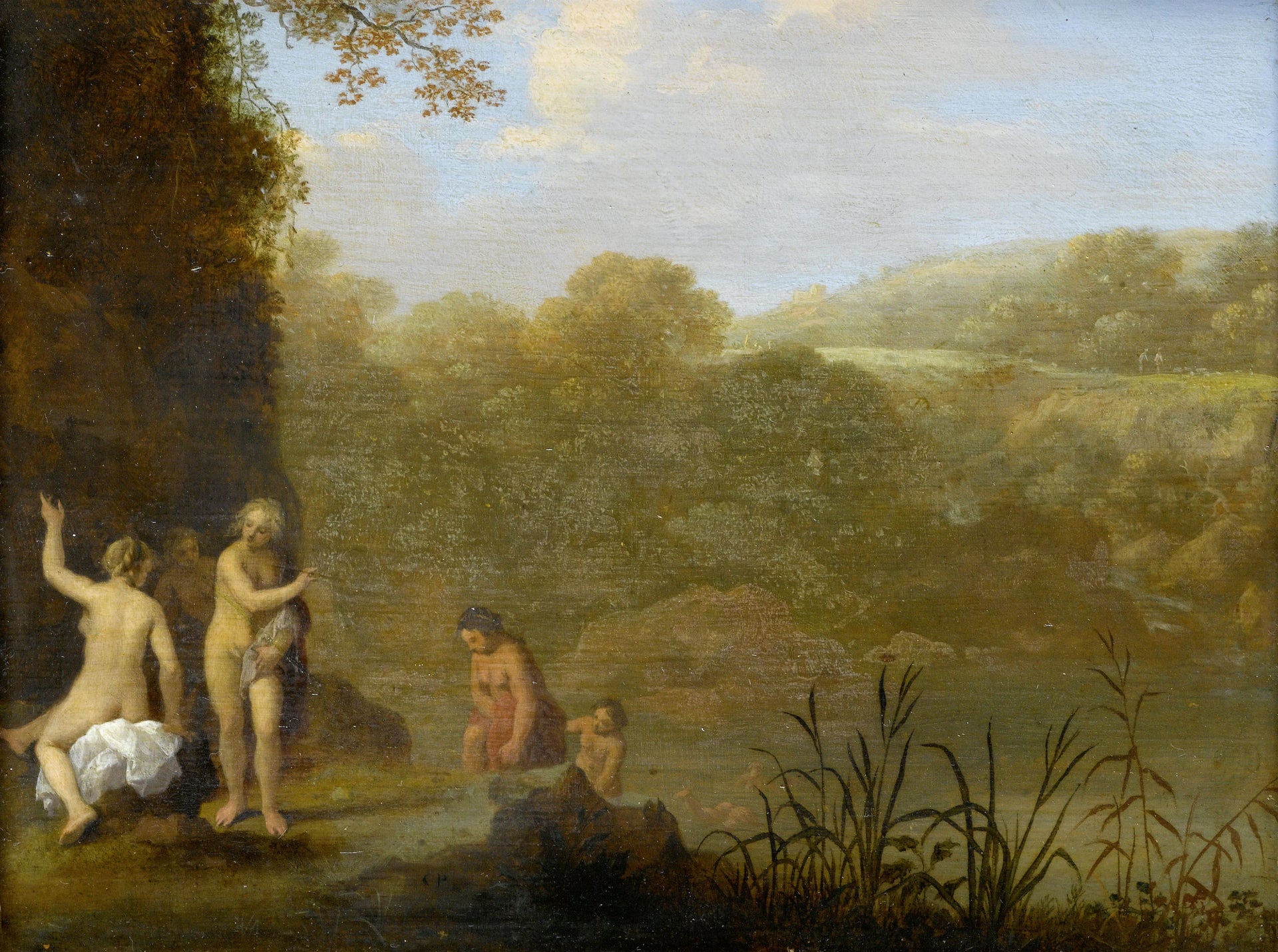 Filles au bain - Cornelis van Poelenburgh