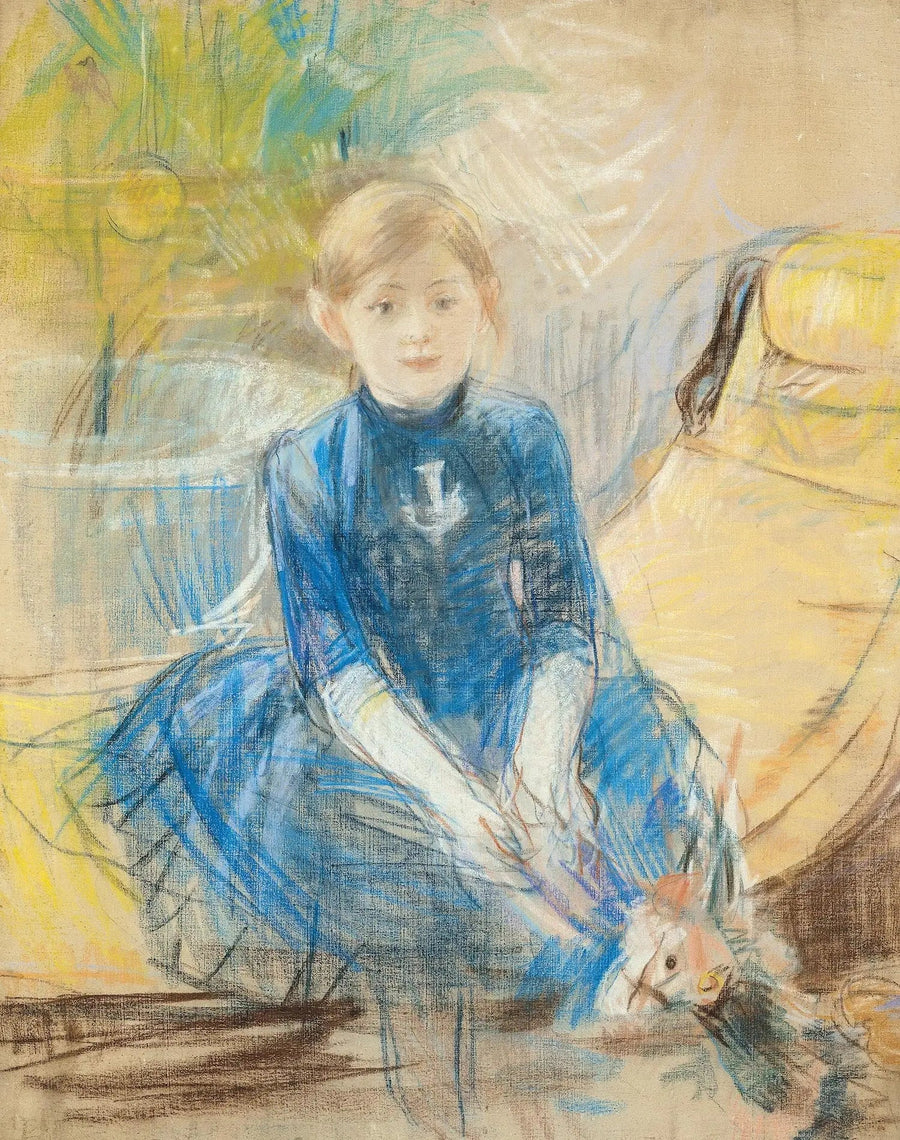 Mädchen im blauen Jersey - Berthe Morisot