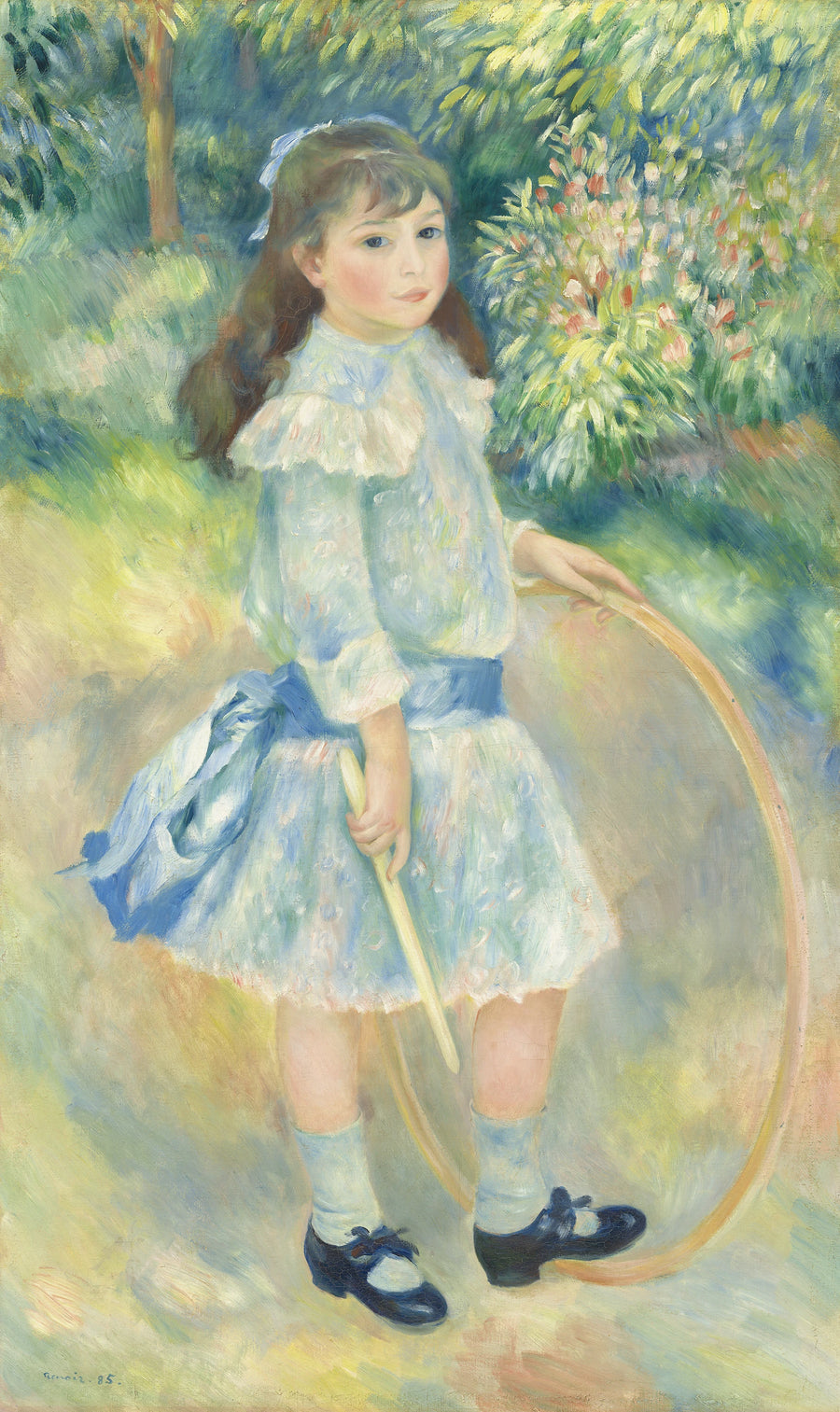Mädchen mit einem Reifen - Pierre-Auguste Renoir